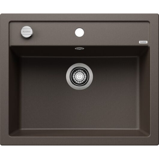 BLANCO DALAGO 6 Silgranit egymedencés gránit mosogató automata dugóemelő, szifonnal, kávébarna