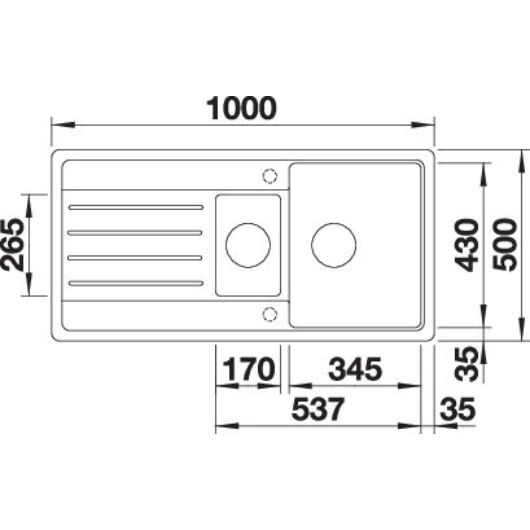 BLANCO LEGRA 6S Silgranit másfél medencés csepegtetőtálcás gránit mosogató