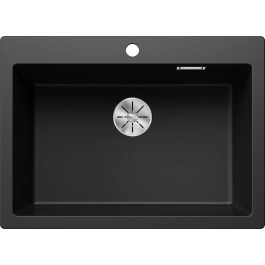 BLANCO PLEON 8 Silgranit egymedencés gránit mosogató automata dugóemelő, szifonnal, fekete