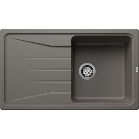 BLANCO SONA 5S Silgranit egymedencés csepegtetőtálcás gránit mosogató, szifonnal, vulkánszürke