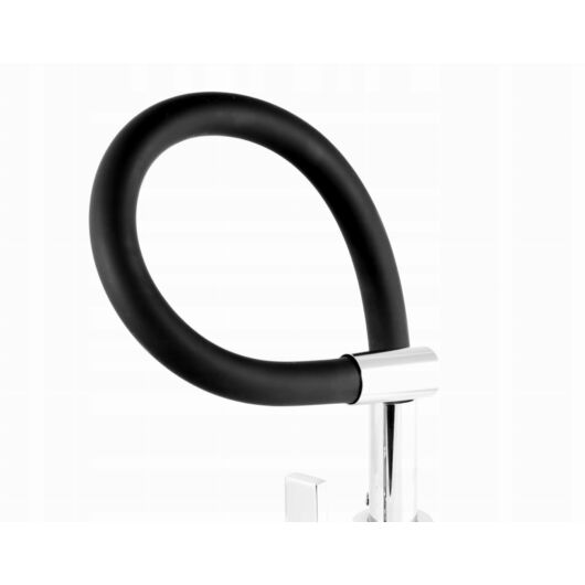 Flex konyhai csaptelep fekete-króm