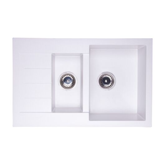 AVIGNON gyümölcsmosós gránit mosogató fehér