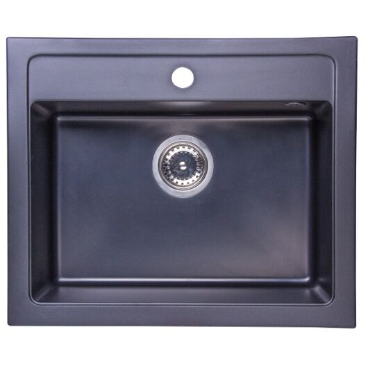 NIZZA egymedencés gránit mosogató fekete