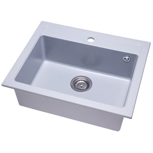 NIZZA egymedencés gránit mosogató szürke 3d