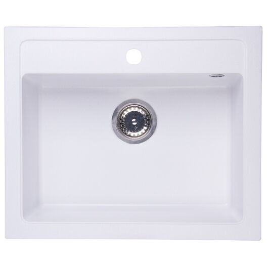 NIZZA egymedencés gránit mosogató fehér