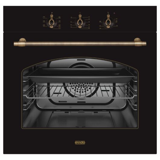 EVIDO RUSTIC-O 60A légkeveréses sütő, fekete