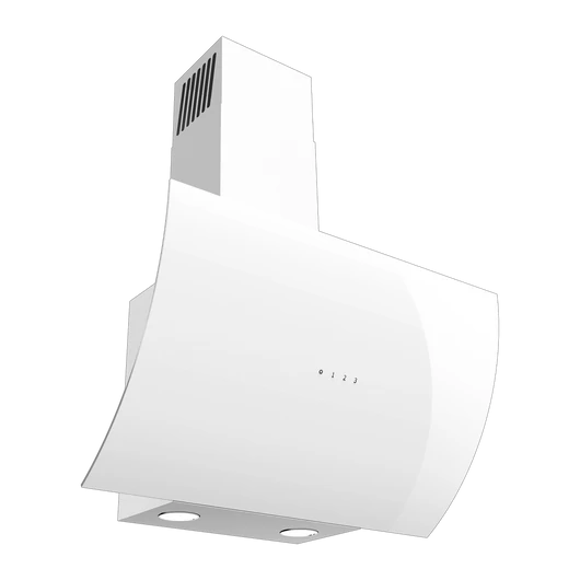 EVIDO CLIFF 60W vertikális páraelszívó,60cm, fehér üveg