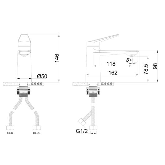 Evo fürdőszobai mosdó csaptelep króm