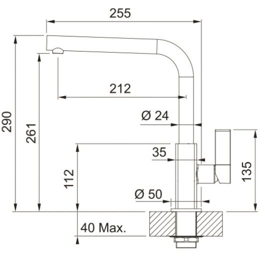 FRANKE MARIS konyhai csaptelep műszaki