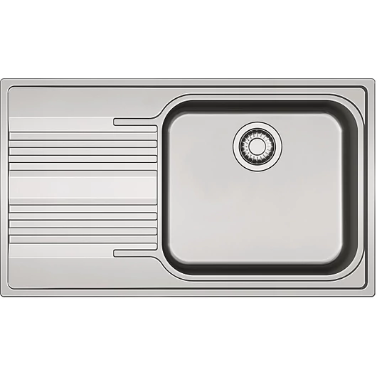 FRANKE SMART SRX 611-86-LB egymedencés inox mosogató, szifonnal, balos