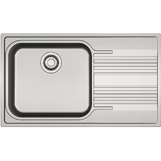 FRANKE SMART SRX 611-86-LB egymedencés inox mosogató, szifonnal, balos