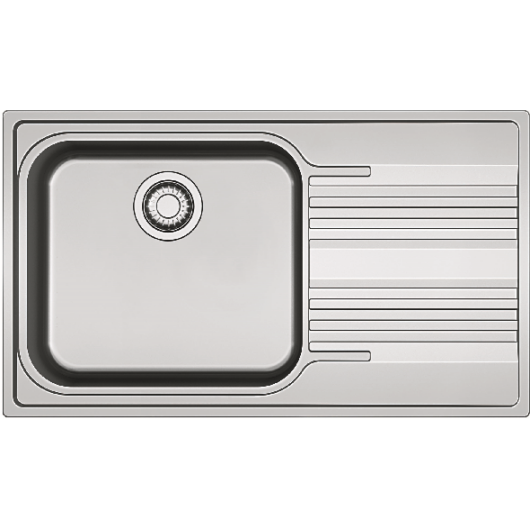 FRANKE SMART SRX 611-86-LB egymedencés inox mosogató, szifonnal, jobb