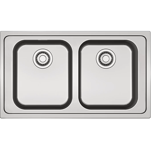 FRANKE SMART SRX 620-86 kétmedencés inox mosogató, szifonnal, jobb