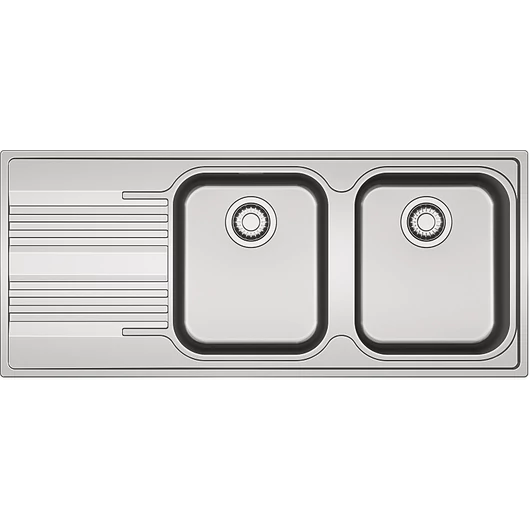 FRANKE SMART SRX 621 kétmedencés csepptálcás inox mosogató, szifonnal, bal