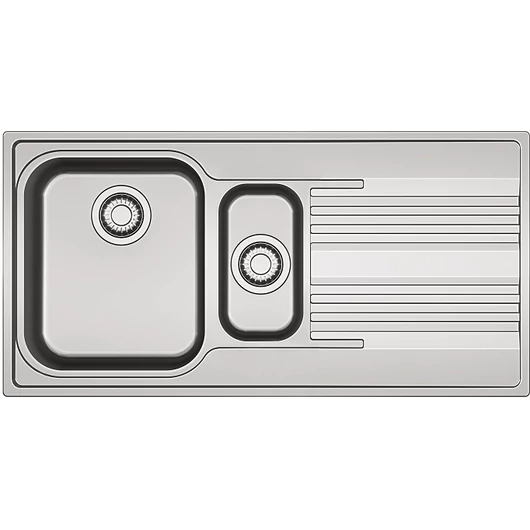 FRANKE SMART SRX 651 másfél medencés inox mosogató, szifonnal, jobb
