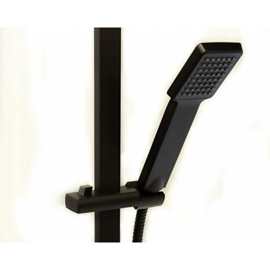 Zen3 zuhanyszett szögletes fekete, beépíthető