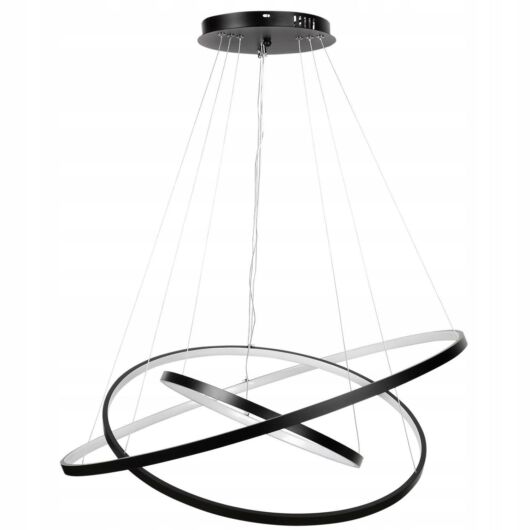 LEDLUX LX-932 függesztett mennyezeti lámpa, 90W, fekete