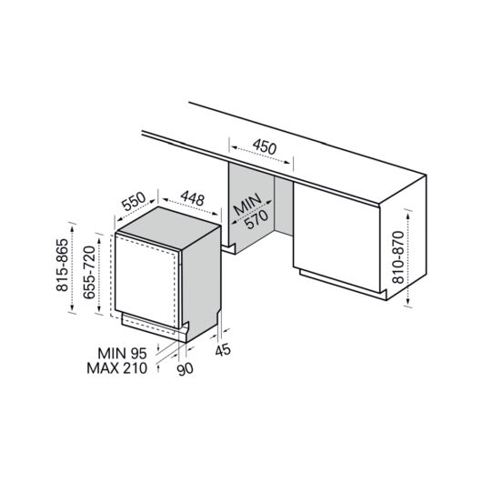 MIDEA MID45S110-HR méret