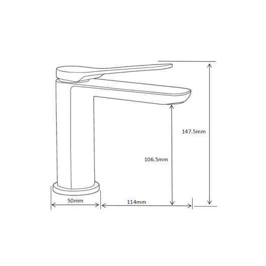 Largo fürdőszobai mosdó csaptelep fekete