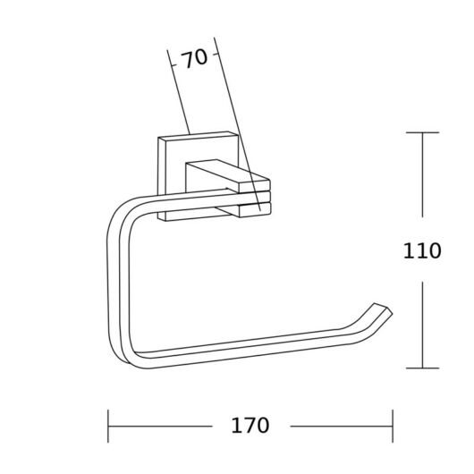 Mexen Vane wc papír tartó