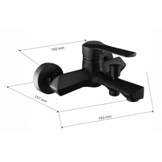 Sabre kádtöltő csaptelep fekete