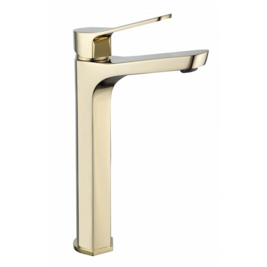 Lerma magasított fürdőszobai mosdó csaptelep arany