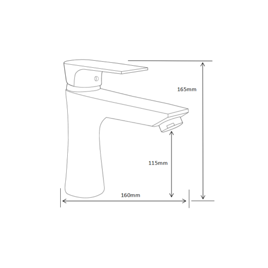Axel fürdőszobai mosdó csaptelep króm