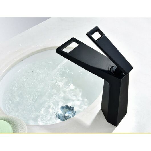 Topaz fürdőszobai mosdó csaptelep fekete