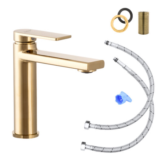 Rossa fürdőszobai mosdó csaptelep arany