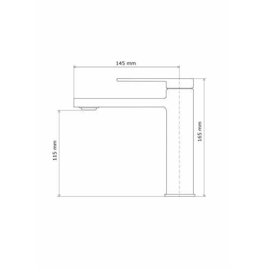 Rossa fürdőszobai mosdó csaptelep fekete
