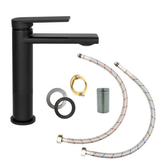 Rossa fürdőszobai mosdó csaptelep fekete