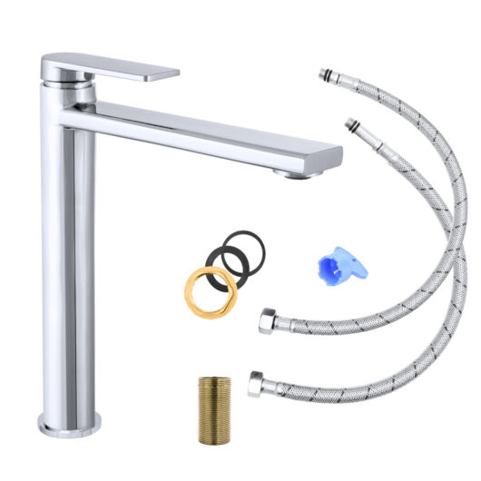 Rossa fürdőszobai mosdó csaptelep magas króm