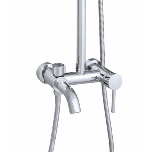 Roy esőztető zuhanyszett szögletes zuhanyfejjel króm