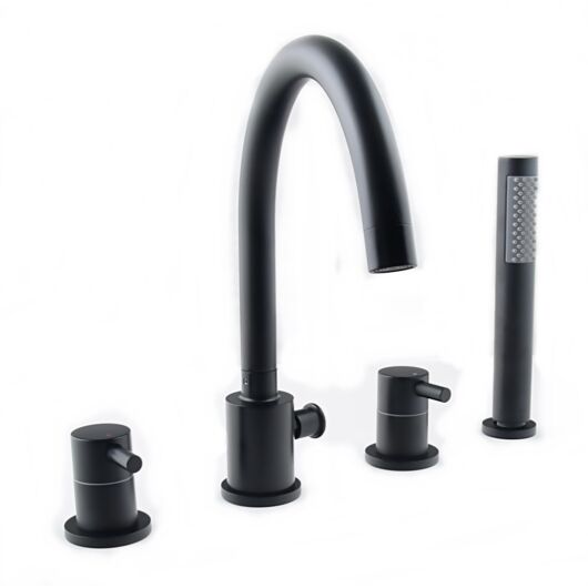 Roy kádtöltő csaptelep szett fekete