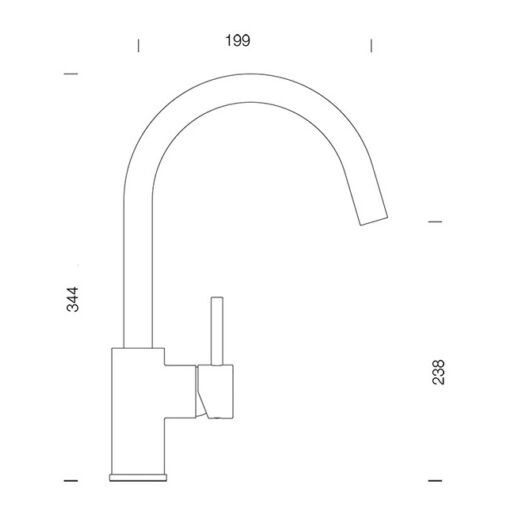 Schock Plutos konyhai csaptelep Cristalite Vanilla