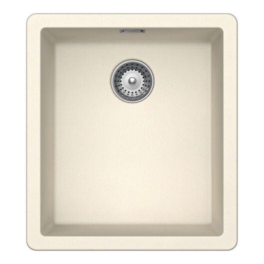 SCHOCK Greenwich N-100S Cristadur Magnolia egymedencés gránit mosogató, krémfehér, beépíthető