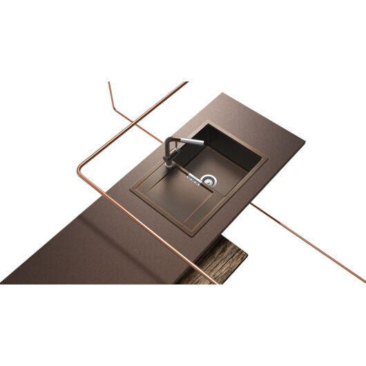 Mono D-100 egymedencés gránit mosogató csepptálcáva be