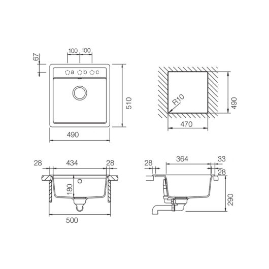Schock Mono N-100S Cristadur Polaris egymedencés gránit mosogató méretek