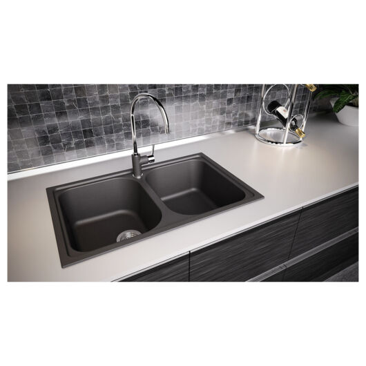 SCHOCK Viola N-200S Cristalite  kétmedencés gránit mosogató
