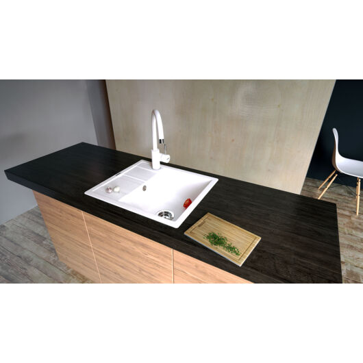 Ronda D-100 egymedencés gránit mosogató csepptálcával be