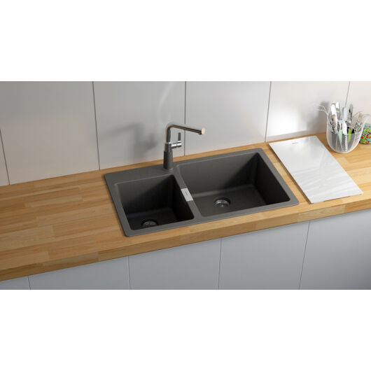 SCHOCK Signus N-175 Cristadur kétmedencés gránit mosogató