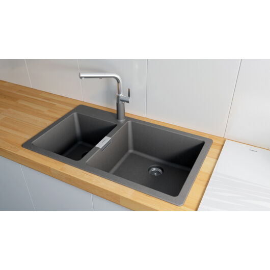 SCHOCK Signus N-175 Cristadur kétmedencés gránit mosogató