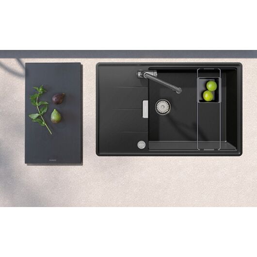 Schock Tia D-100LS egymedencés gránit mosogató csepptálcával be