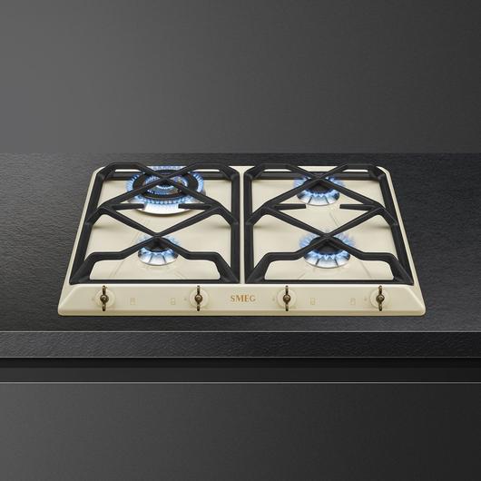 SMEG GÁZ FŐZŐLAP, Colonial design, bézs, bronz gombok