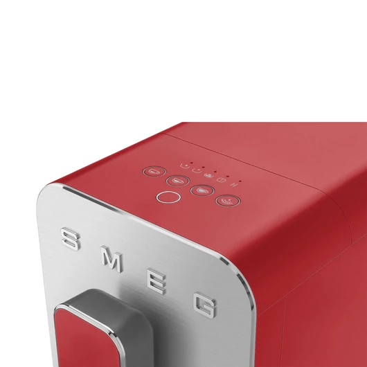 SMEG AUTOMATA KÁVÉGÉP, Medium, szálcsiszoltalumínium front, tejhabosító funkció,