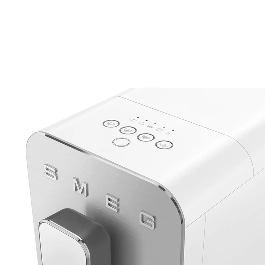 SMEG AUTOMATA KÁVÉGÉP, Medium, szálcsiszoltalumínium front, tejhabosító funkció,