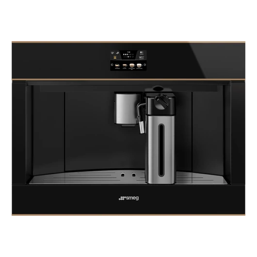 SMEG TELJESEN AUTOMATA KÁVÉFŐZŐ, Dolce Stil Novo design, fekete
