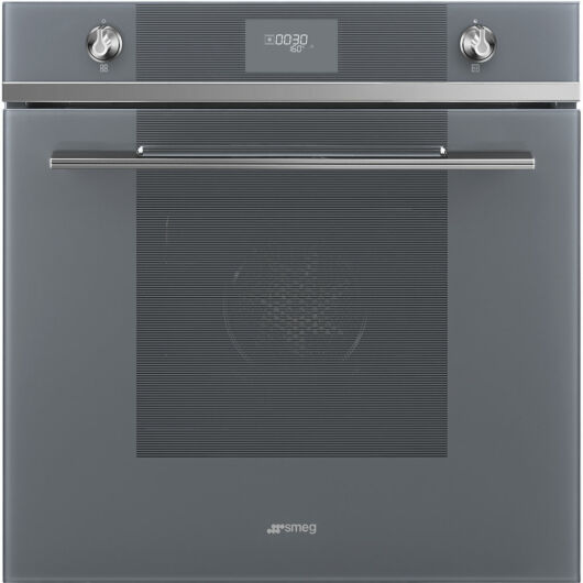 SMEG PIROLITIKUS HŐLÉGKEVERÉSES SÜTŐ, Linea, 10+1 funkció, szürke
