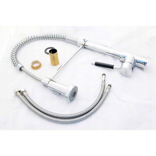 Spirál konyhai csaptelep króm