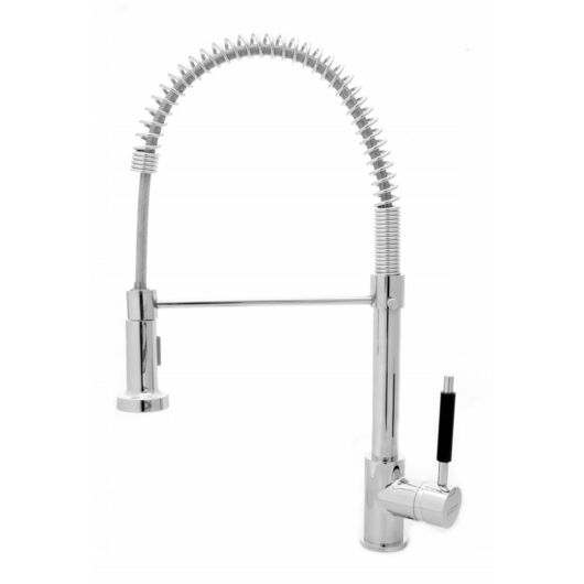 Spirál konyhai csaptelep króm